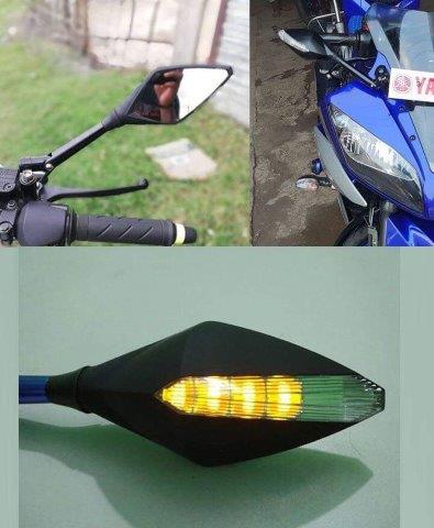 Looking Glass with Indicator light For all Bike