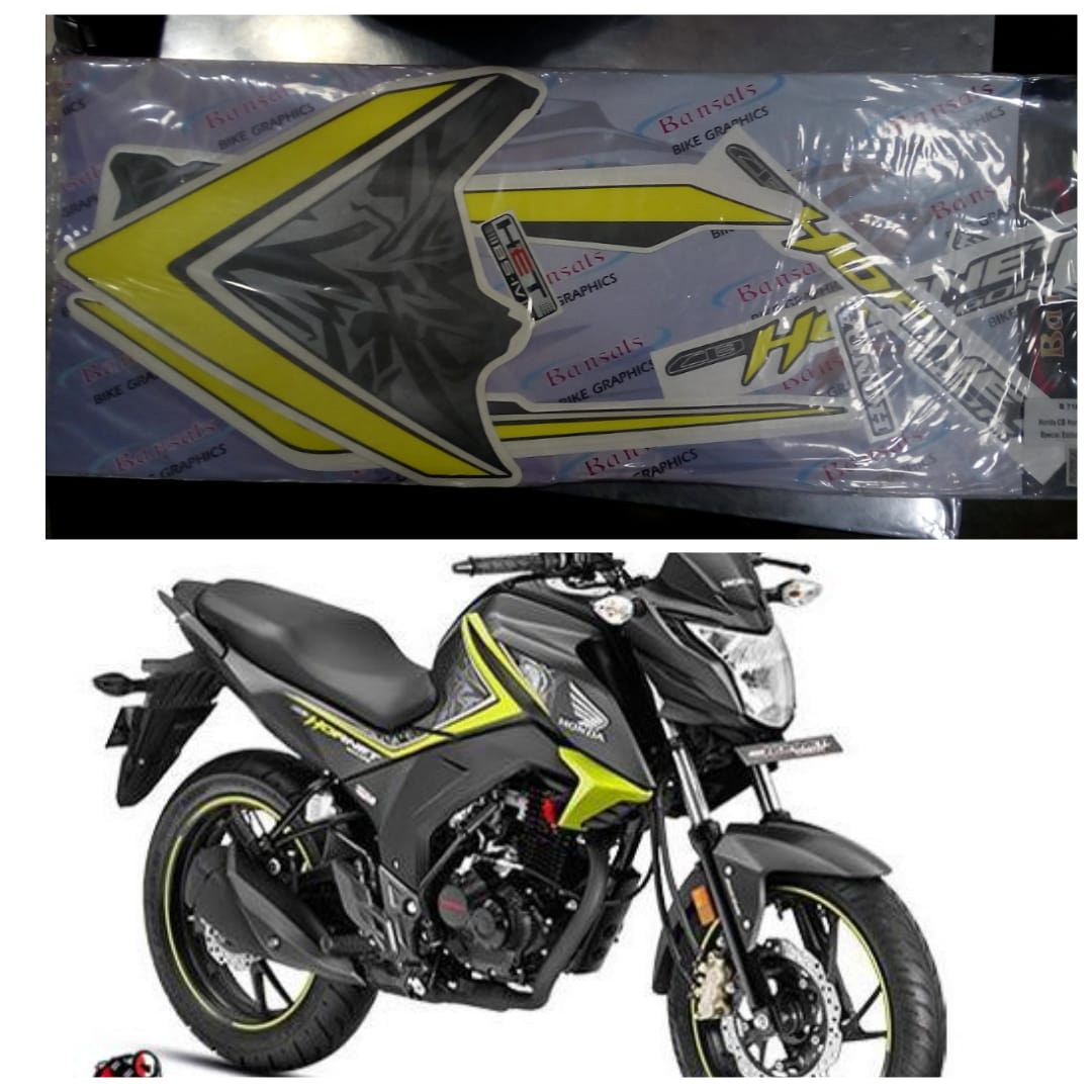 Honda Hornet old Gry lime full set sticker
