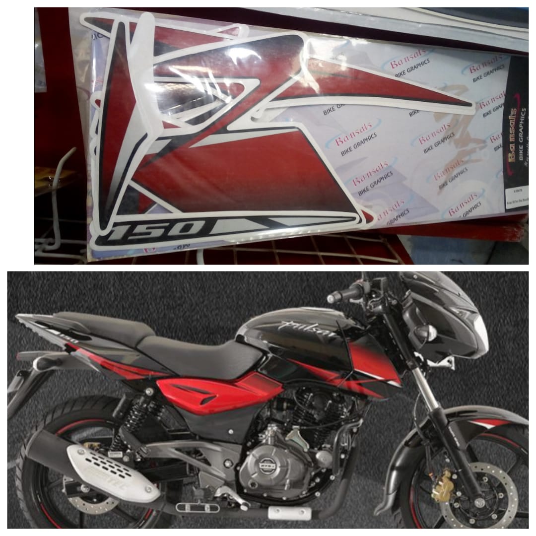 Pulsar 150 2018 model Black tank Full Set Sticker