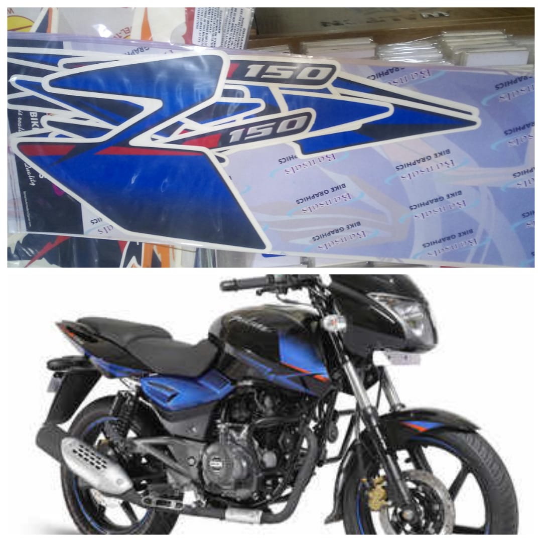 Pulsar Ug5 Double disk black tank full set sticker