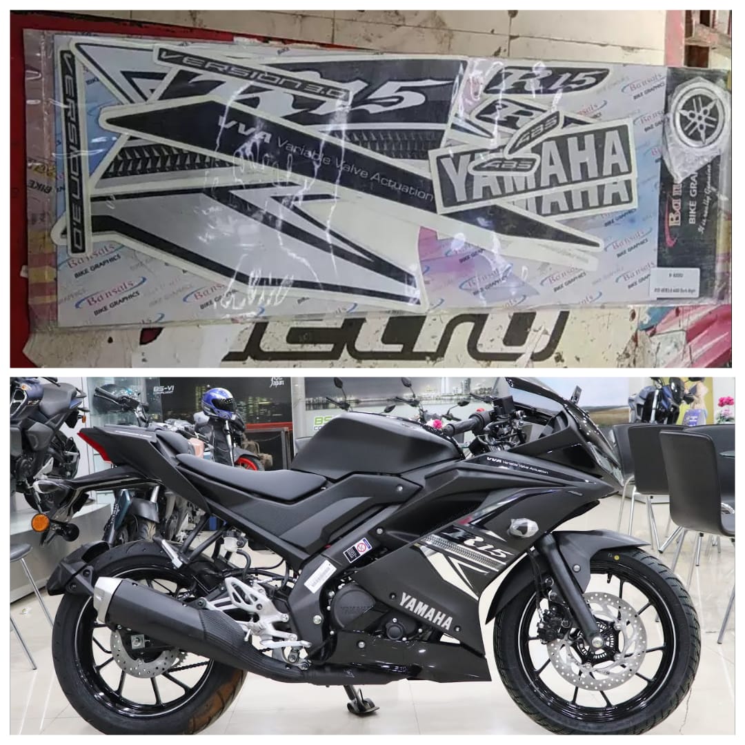 R15 v3 Dark Knight full set sticker