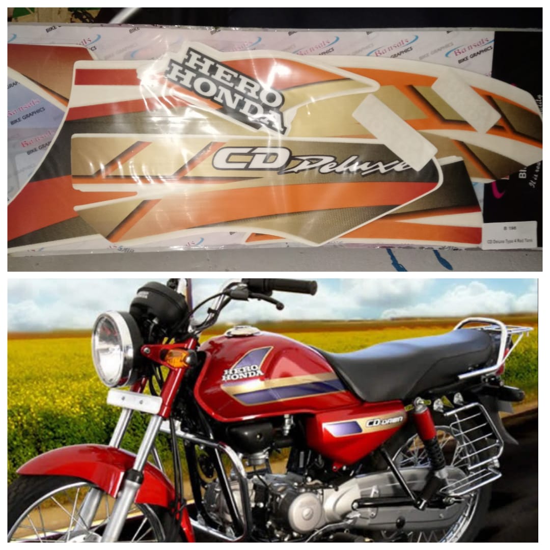 hero honda cd deluxe sticker