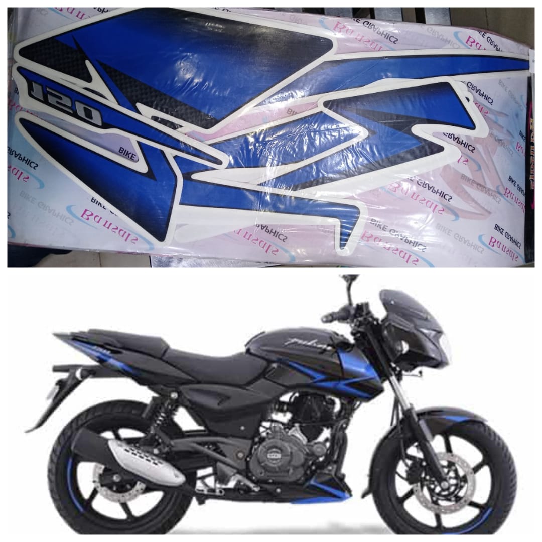 Pulsar 2020 model Black blue full set sticker
