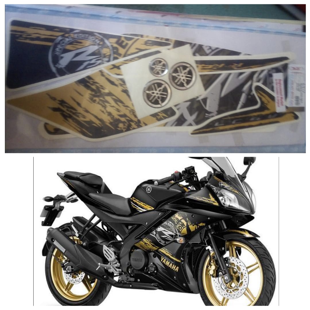 R15 v2 Black golden Sp edition full set sticker