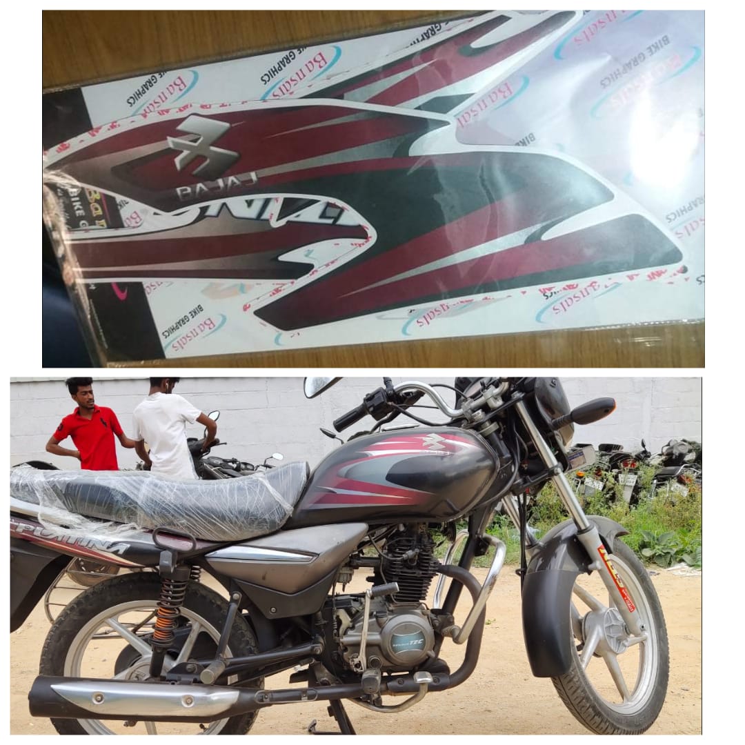 Bajaj platina 2024 100cc body sticker