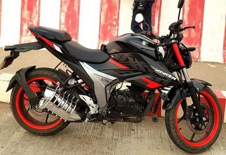 Gixxer Fi Black Red full set sticker