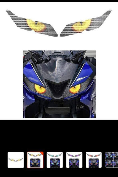 R15 v3 Headlight Sticker