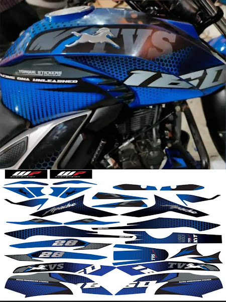 Rtr 4v modified Full set Sticker