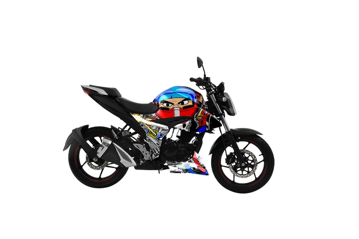 Gixxer Fi Modified set Sticker