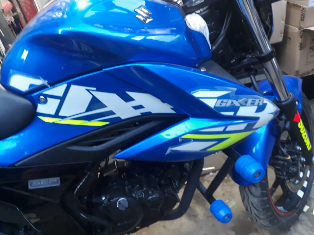 Gixxer Fi Modified set Sticker Blue