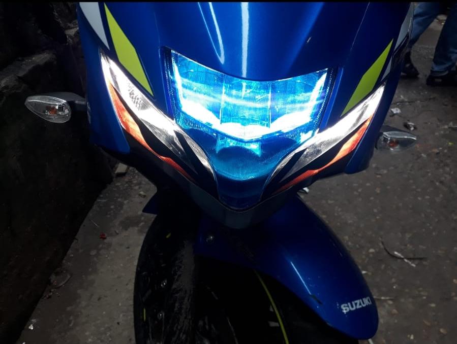 Sf Fi Silver Headlight Sticker
