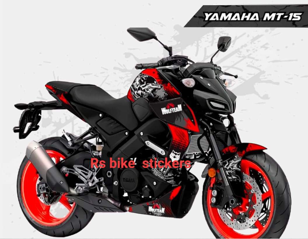 DECAL RED COLOUR GRAPHICS EDITION STICKER FULL BIKE