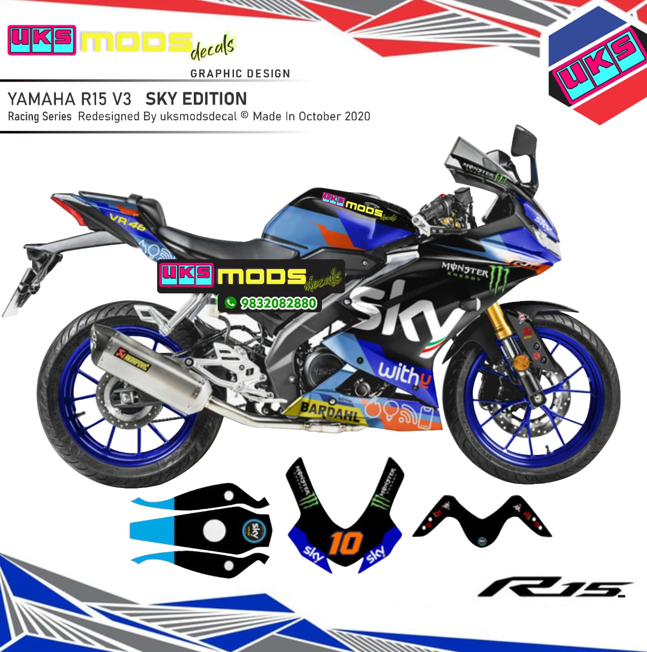 R15 V3 SKY EDITION FULL BODY KIT STICKER