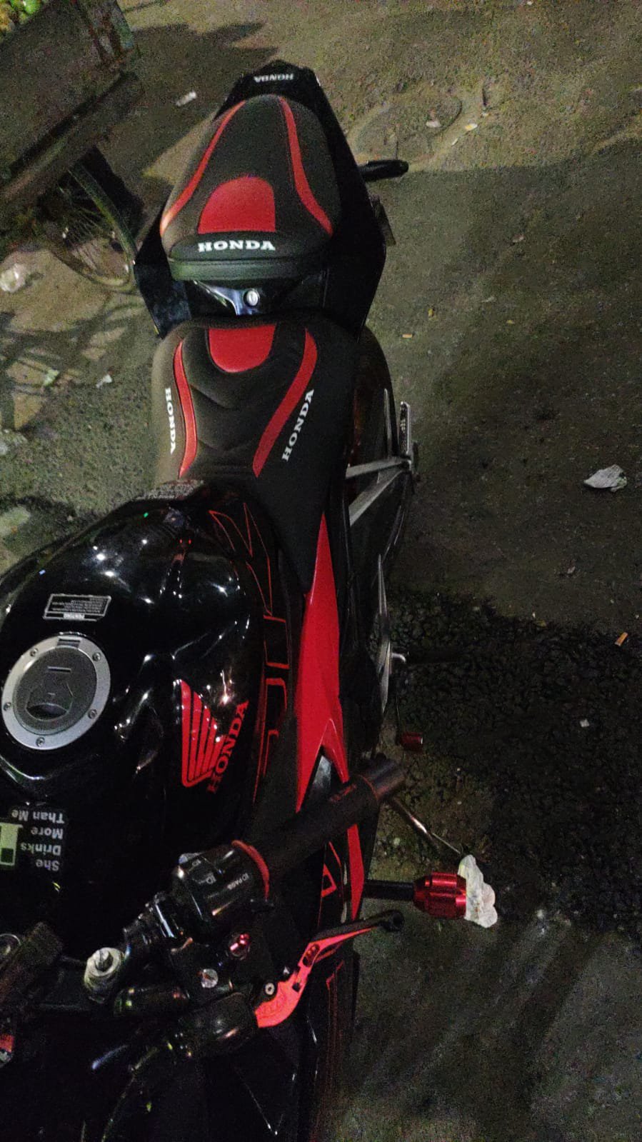Honda CBR seat cover modification