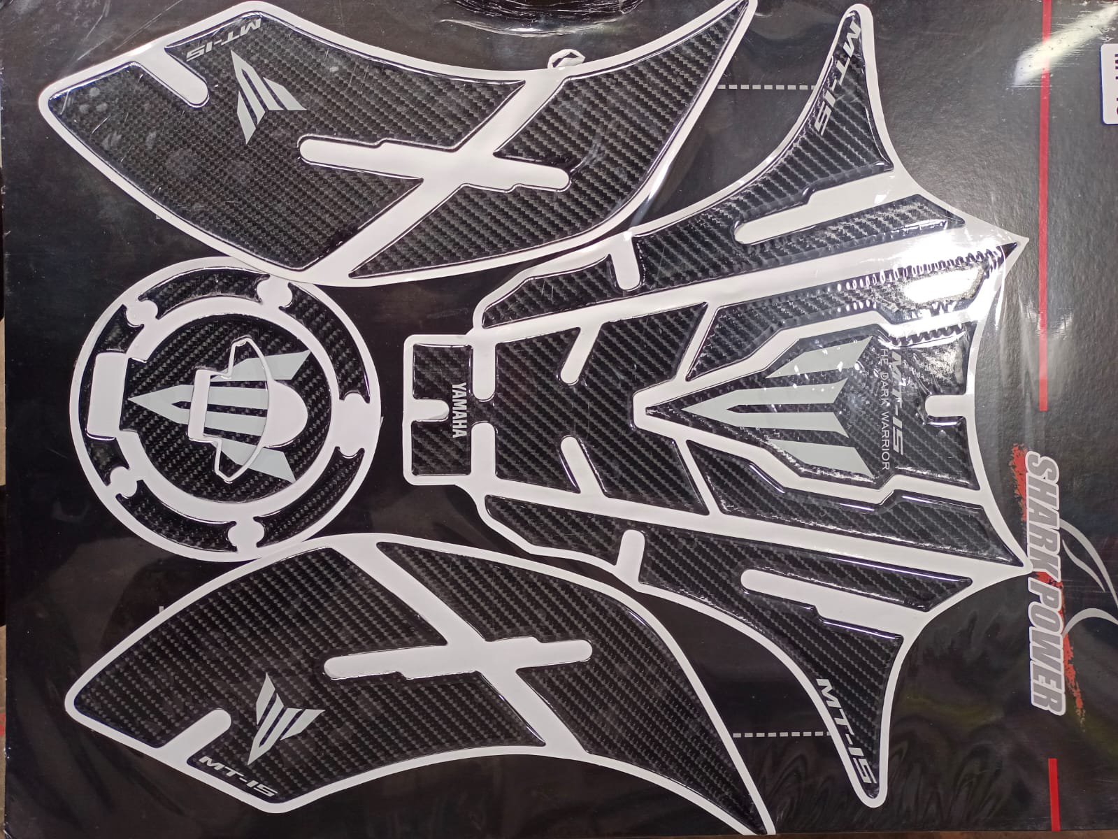 Mt 15 black colour tank pad sticker