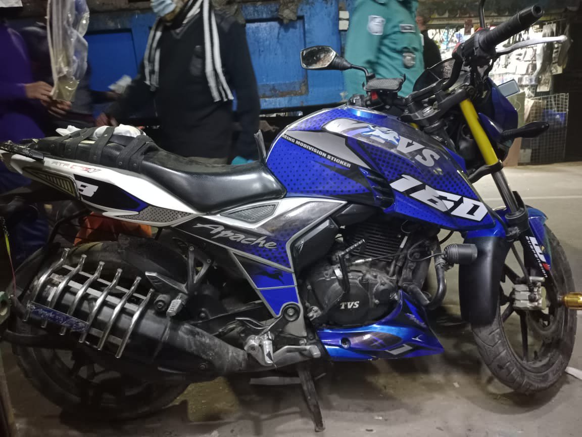 RTR bike graphics blue colour full set sticker