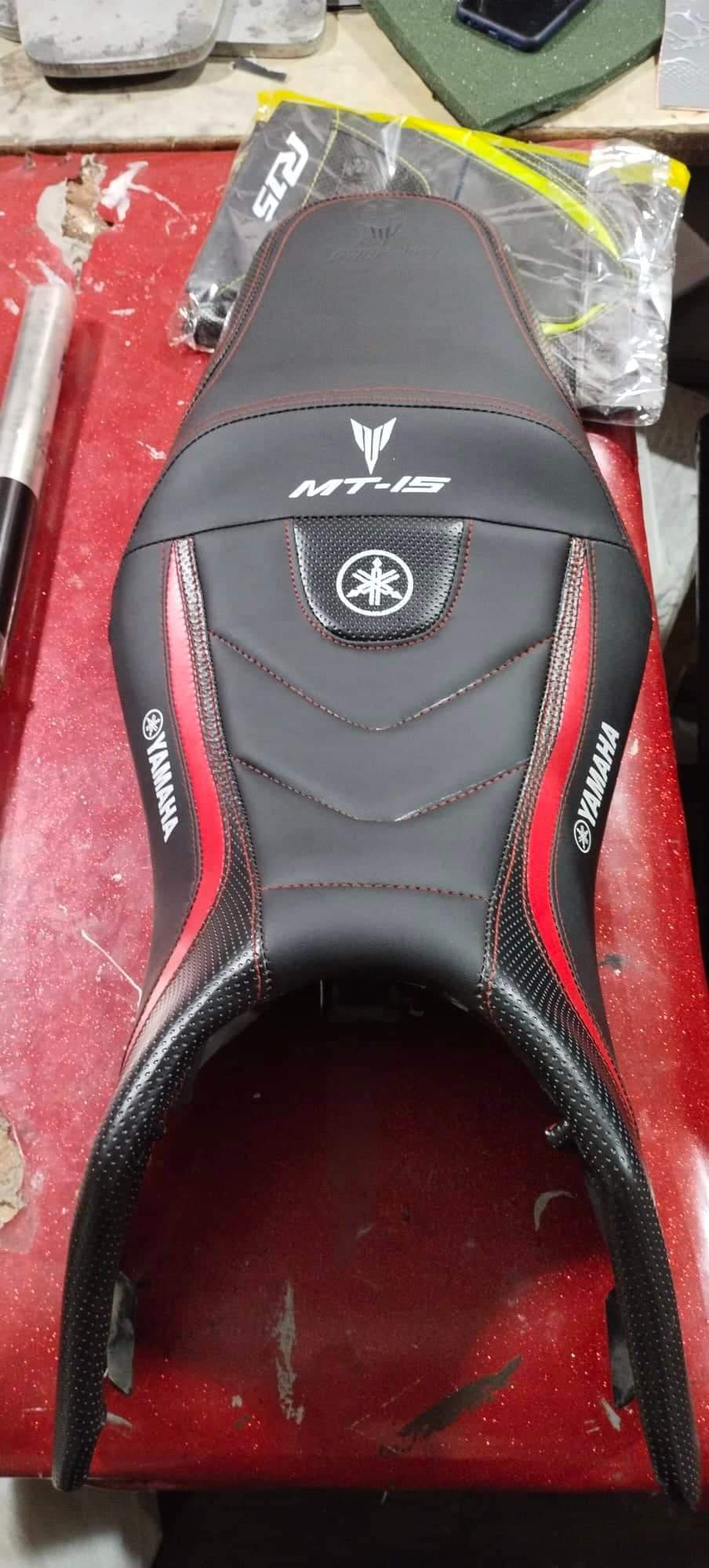 Mt 15 red and black modify seat cover