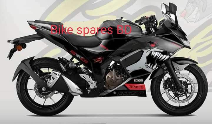 Gixxer SF new model shark graphics full set sticker