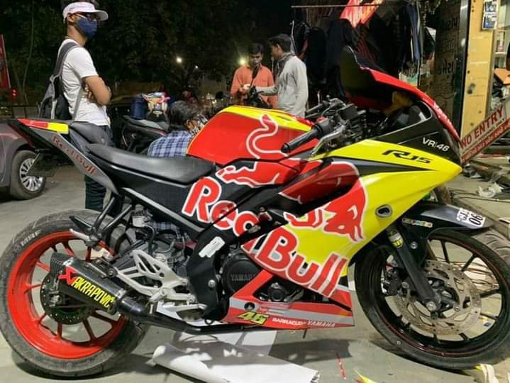 R15 V3 Red bull new model full set graphics sticker