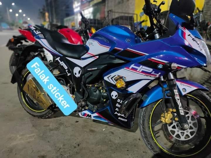 Gixxer Sf Old blue bike motogp model decals sticker