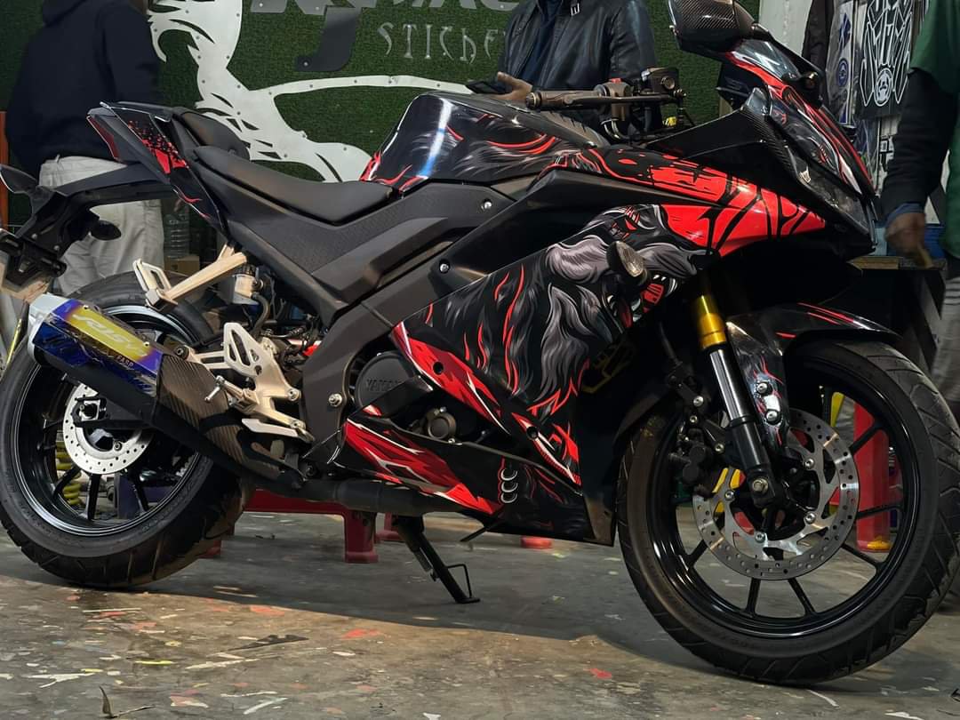 R15 V3 full black decal sticker
