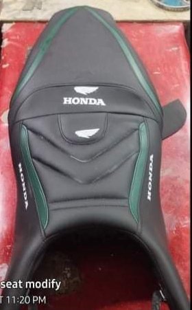 Honda hornet single part seat cover modification