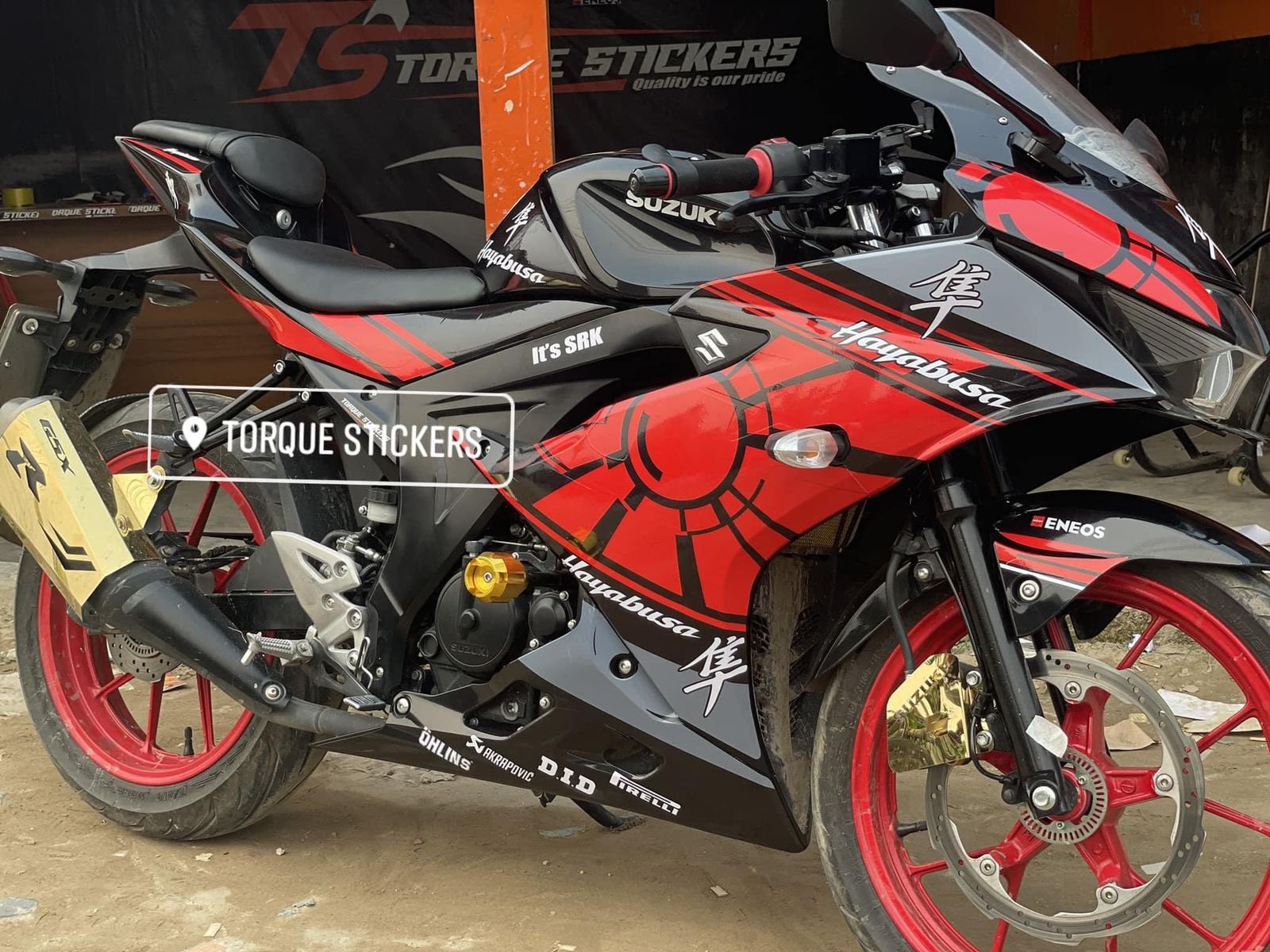 gsxr decal red colour full set sticker