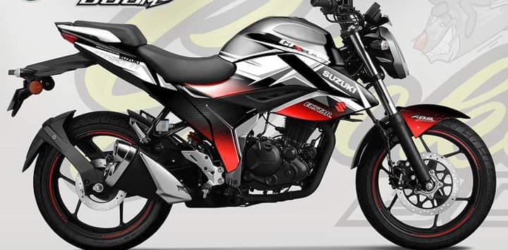 Gixxer Silver decal sticker