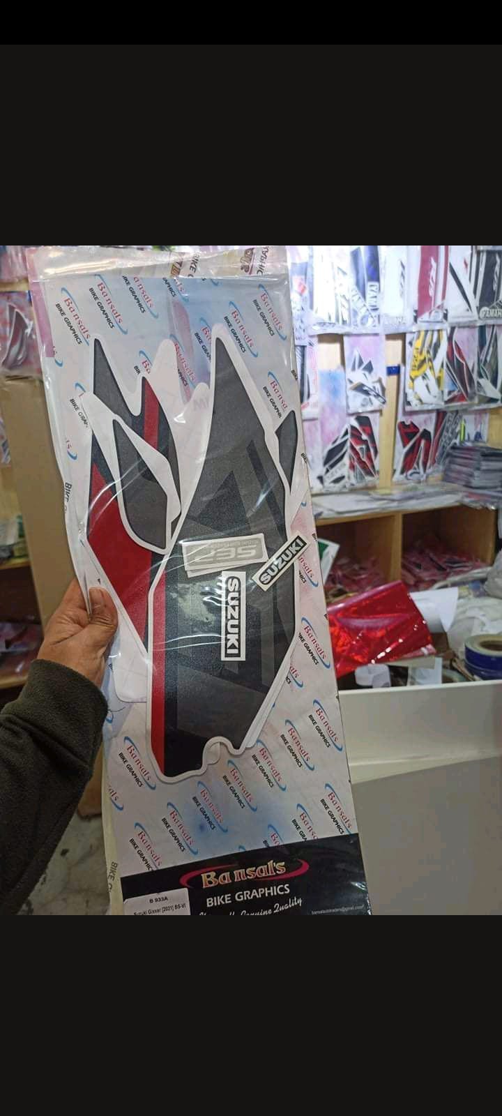 sujuki Gixxer fi full set sticker
