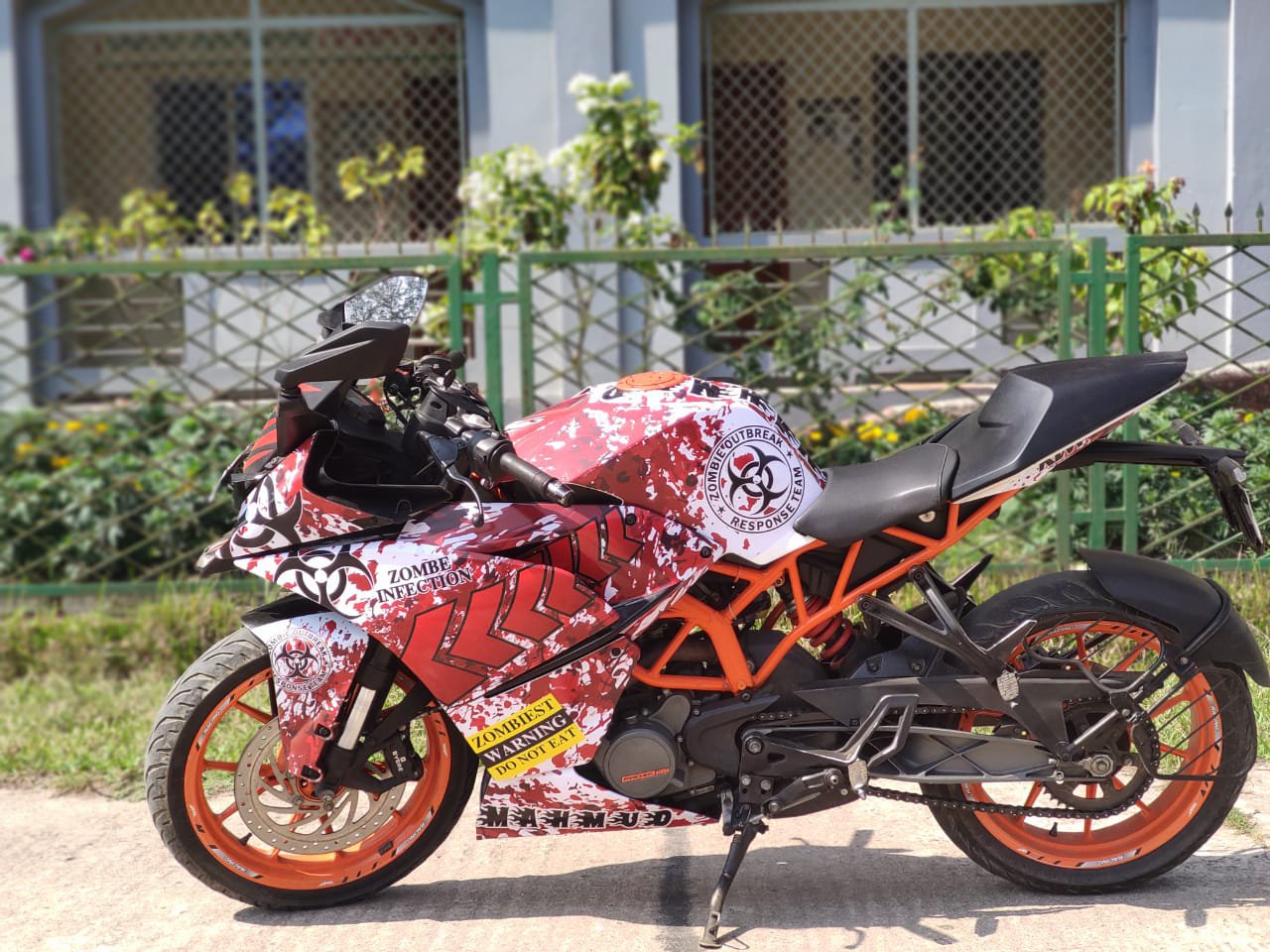 KTM rc red graphics model decals sticker set
