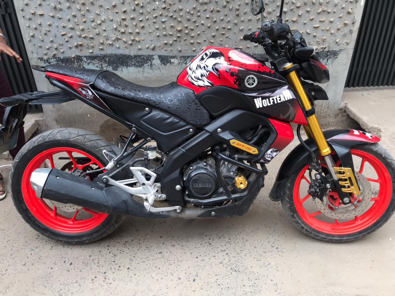 Yamaha mt15 wolf model decals sticker set
