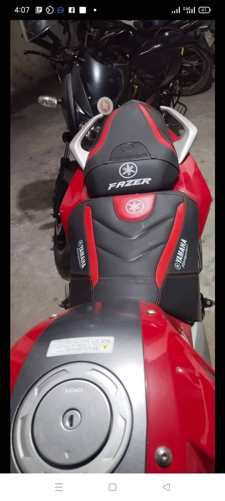 Yamaha Fazer seat cover modification