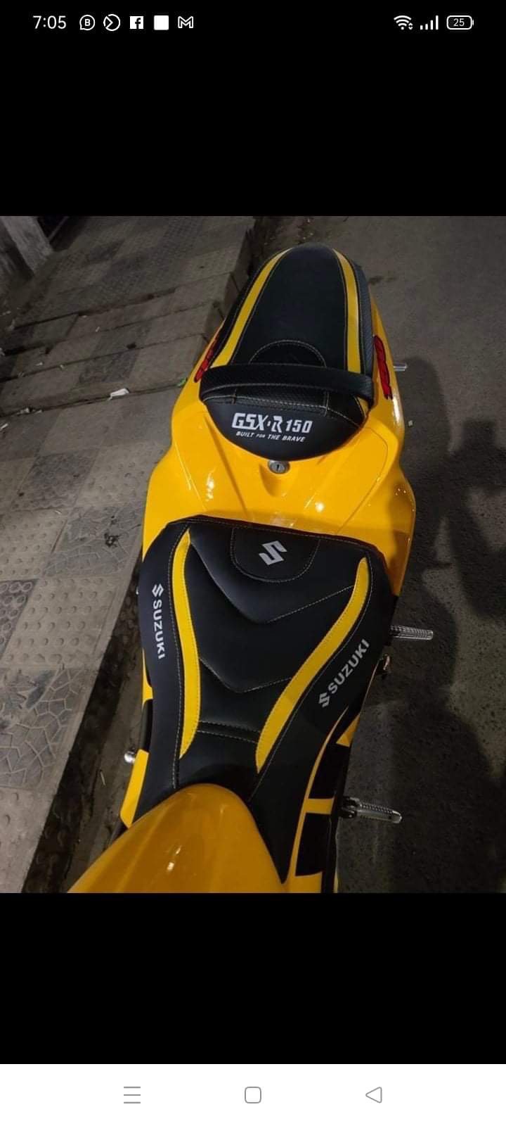 Suzuki Gsxr seat cover Yellow