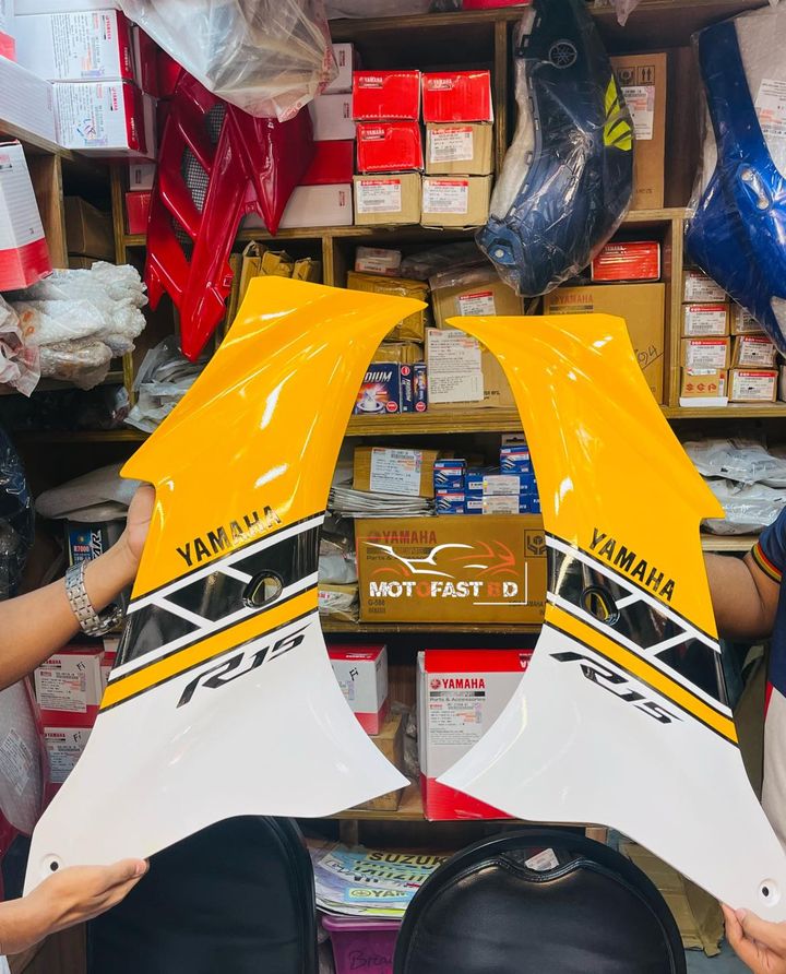 R15v4 yellow colour 1/2 part । side kit। R15v4  original parts cheap price Bangladesh