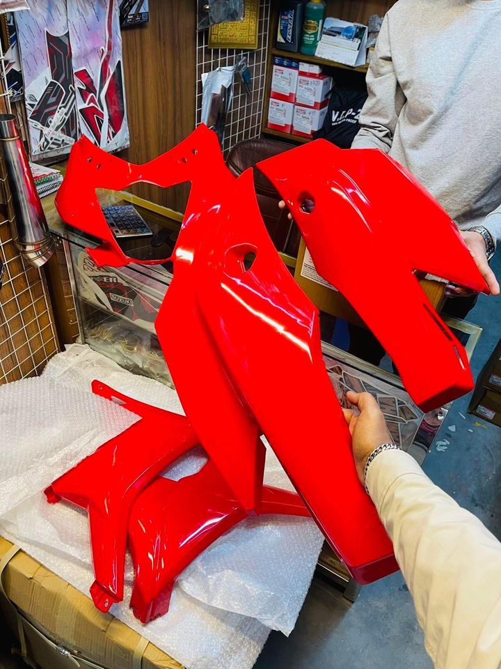 Suzuki gixxer sf old Body kit red ।  Suzuki gixxer SF full body kit best price