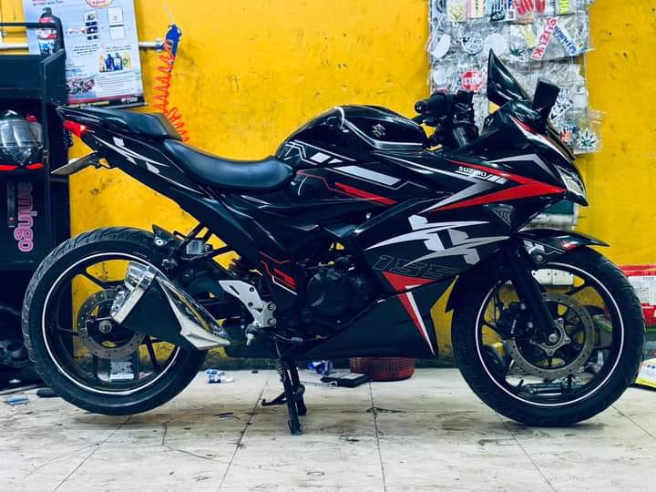 Suzuki Sf fi X model black decals sticker set