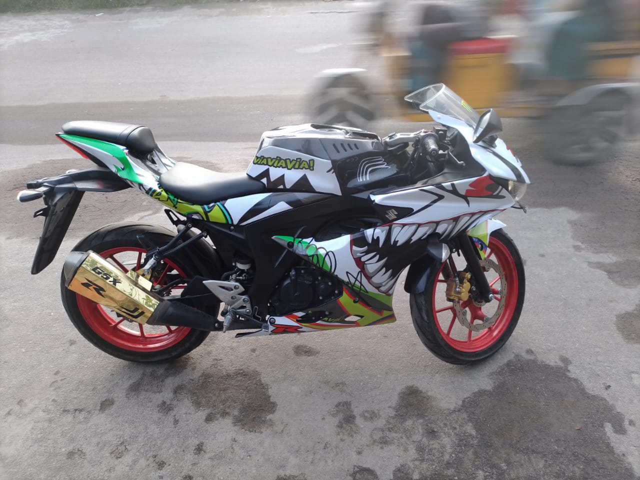 Suzuki Gsxr shark model decals sticker set