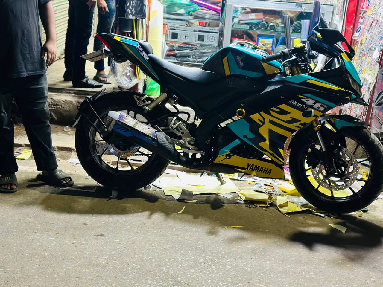 Yamaha R15v3 yellow decals sticker set
