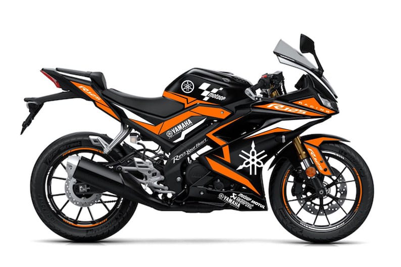 Yamaha R15V3 top multi color decals sticker set