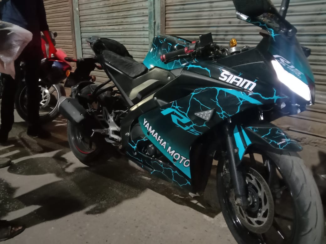 Yamaha R15V3 thunder model decals sticker set