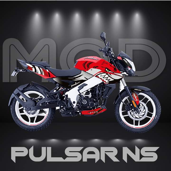 Pulsar NS160 shark model decals sticker set