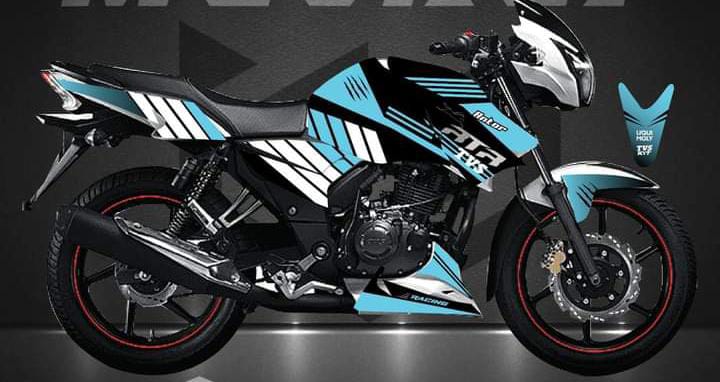 Rtr 2v sky blue decals sticker set