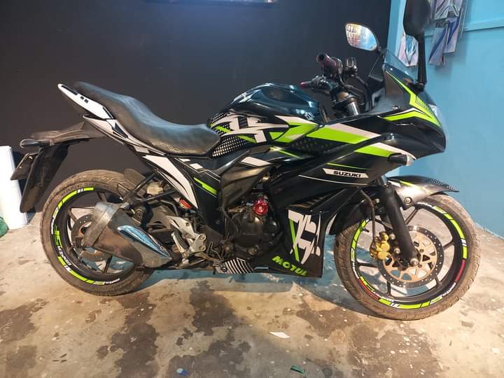 Suzuki gixxer sf old X model decals sticker set
