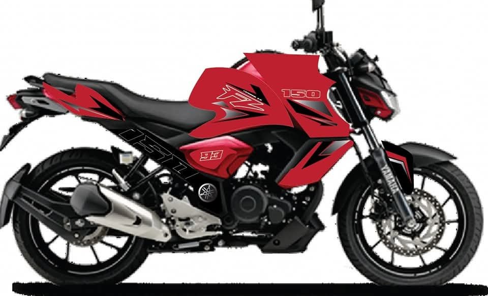 fzsv3 red modified decals sticker
