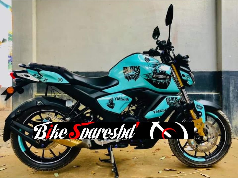 fzsv3 sky blue colour decals sticker