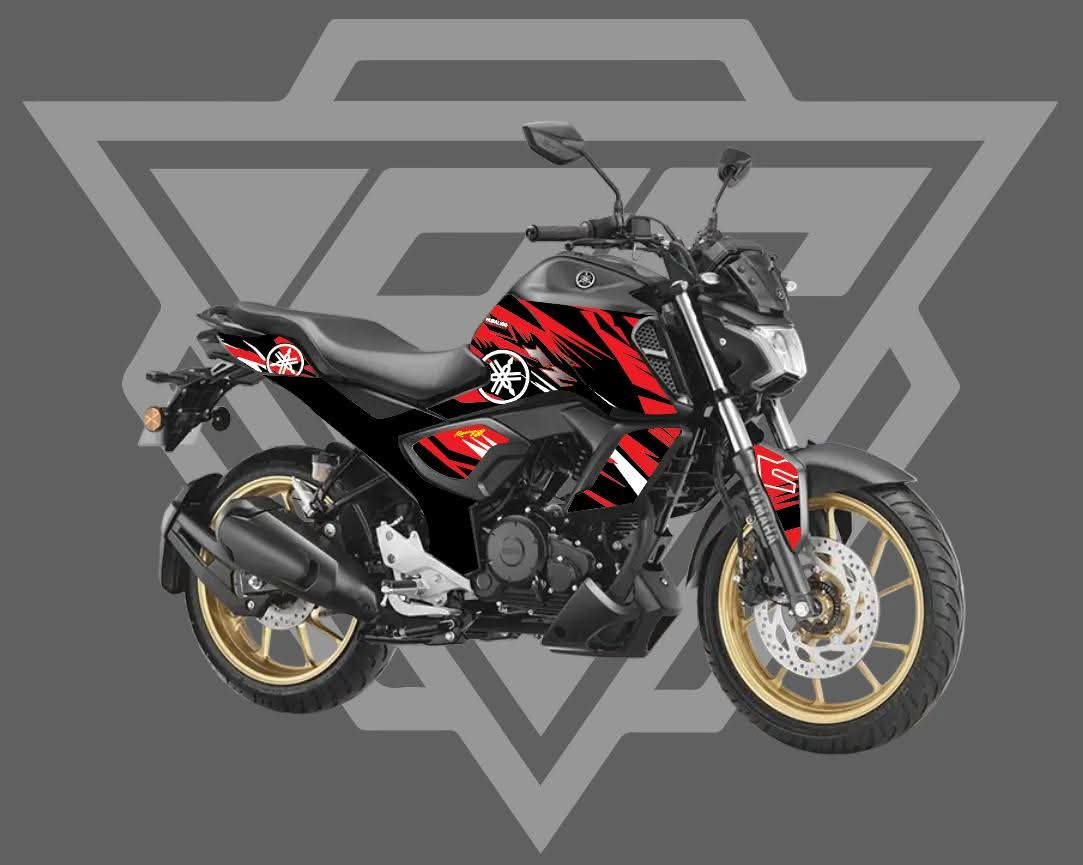 Fzsv3 black modified decals sticker