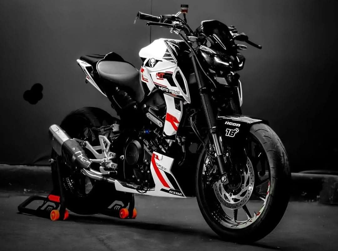 Mt15 white edition super decals sticker