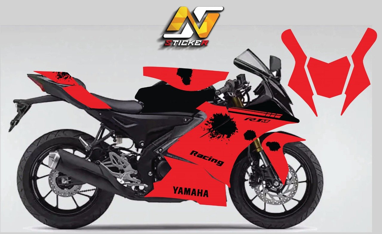 R15m/V4 red rose edition decals sticker