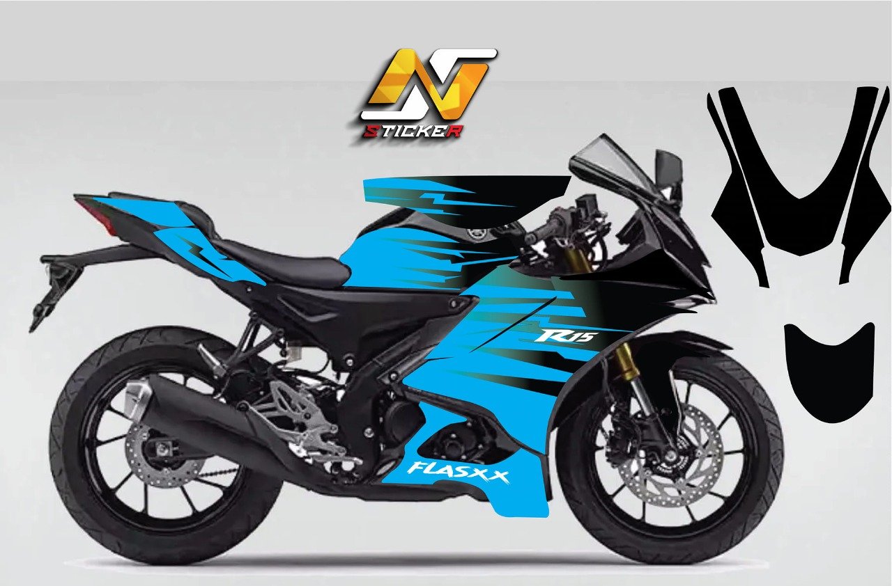 R15m/V4 light blue colour decals sticker