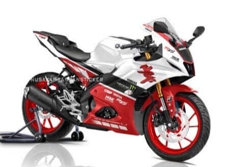 R15m/V4 red colour decals sticker